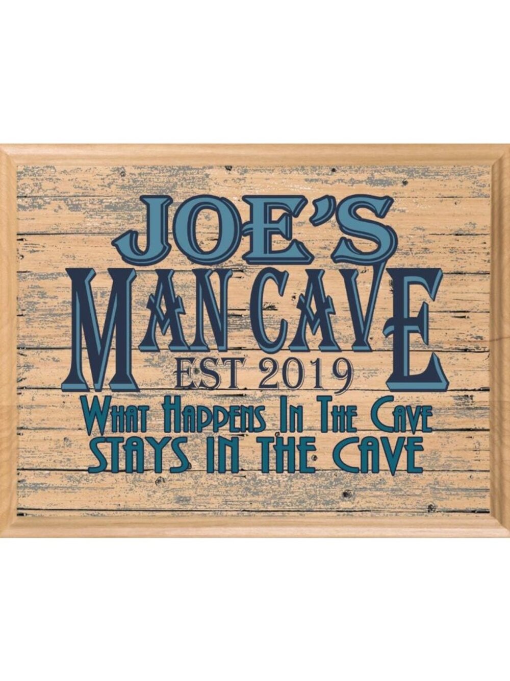 Custom Personalized Man Cave Sign - Unique Wood Wall Art Décor Gift for Him
